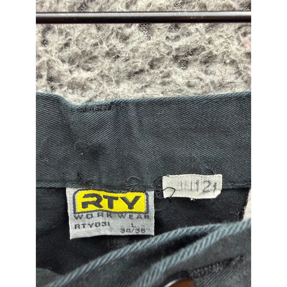 Y2k RTY Workwear Super Aguri F1 Team Baggy Cargo Shorts Black Mens Size L 34/36